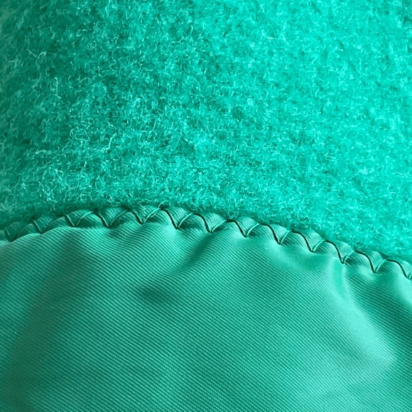 Wool Blanket Green Old Mill Glen Laine by Bainton 100% Wool Blanket Satin Trim - Picture 3 of 13